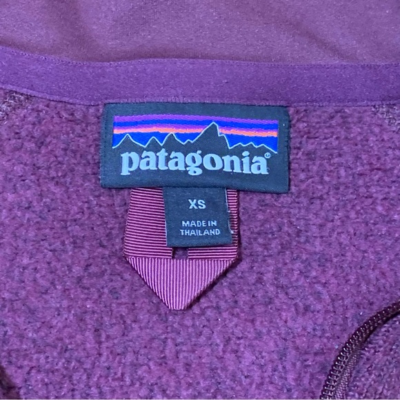 Patagonia Better Sweater Women's Maroon 1/4 Zip Pullover XS - Picture 10 of 13